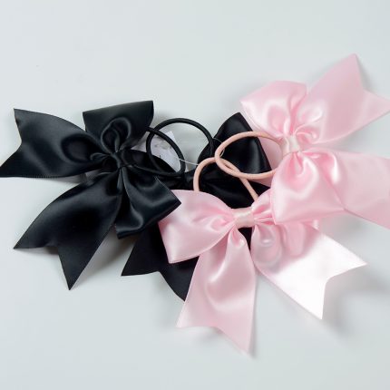 Cute Daily Handmade Satin Bowknot Hair Scrunchy