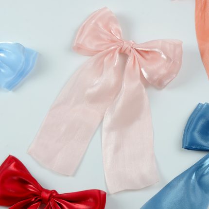 OEM Handmade Glossy Satin Bowknot