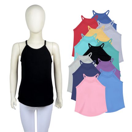 Girls Customized High Neck Crop Top