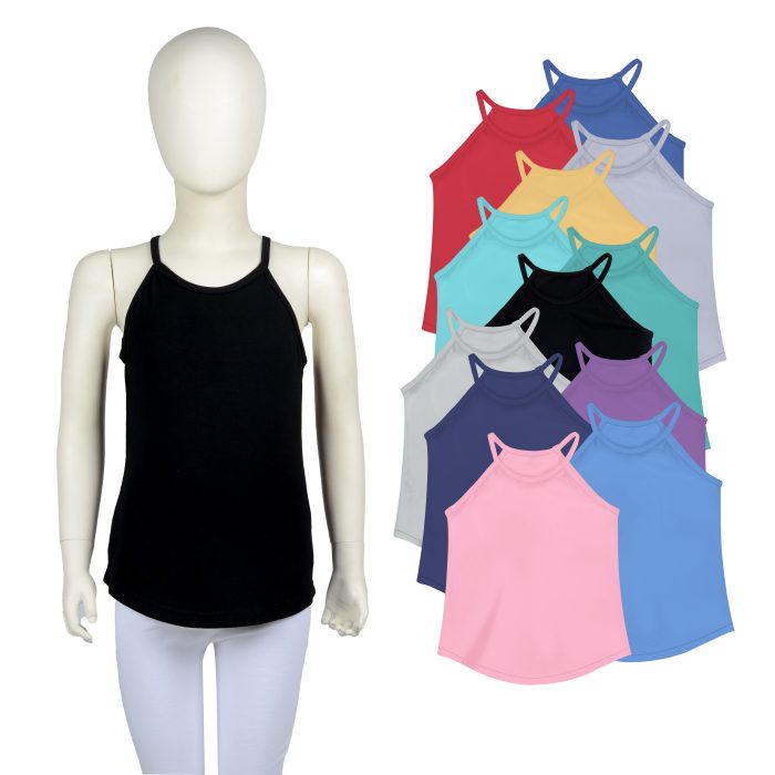 Girls Customized High Neck Crop Top