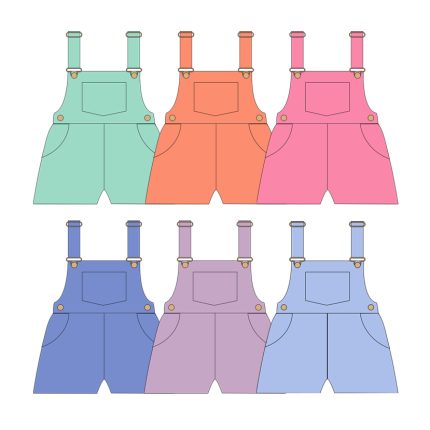 Toddler Baby Girl Summer Overalls With Pockets