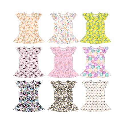Girls Cap Sleeves Tops