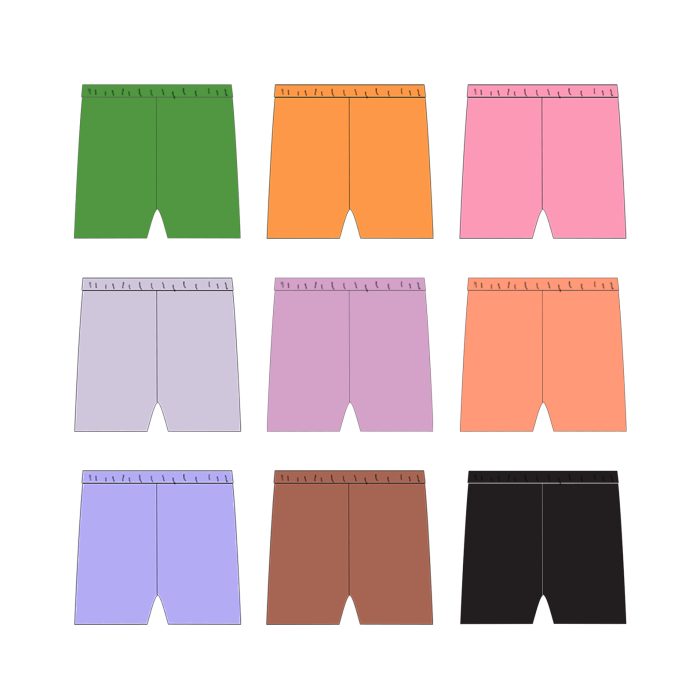 Kids Custom Solid Color Cotton Shorts