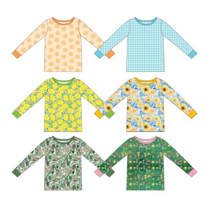 Girls Long Sleeve Printed Shirts