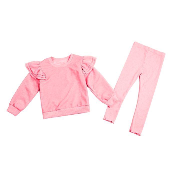 Spring Autumn Baby Girl 2 Piece Set Solid