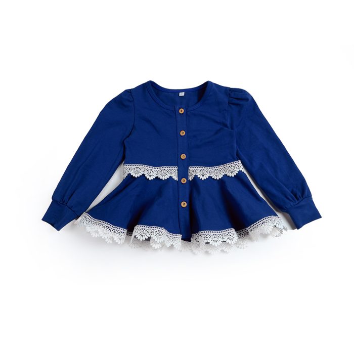 Autumn Ruffled Kid Girl Dress