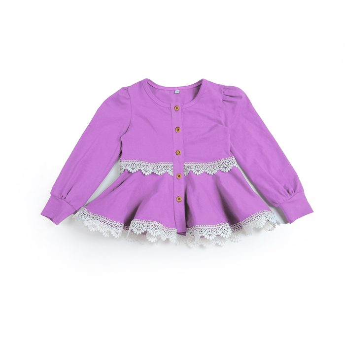 Autumn Ruffled Kid Girl Dress