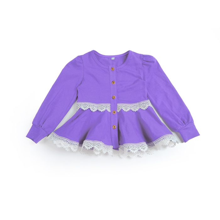 Autumn Ruffled Kid Girl Dress