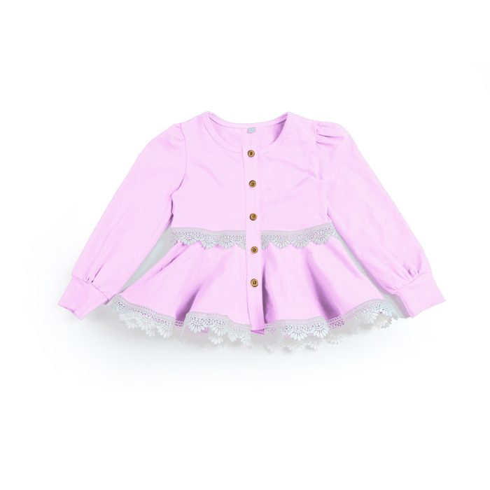 Autumn Ruffled Kid Girl Dress