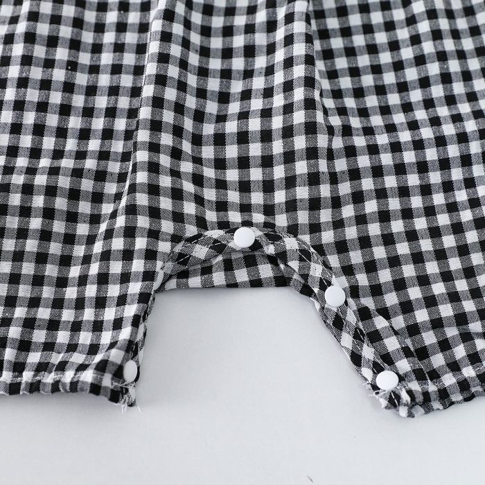 Sleeveless Plaid Jumpsuit