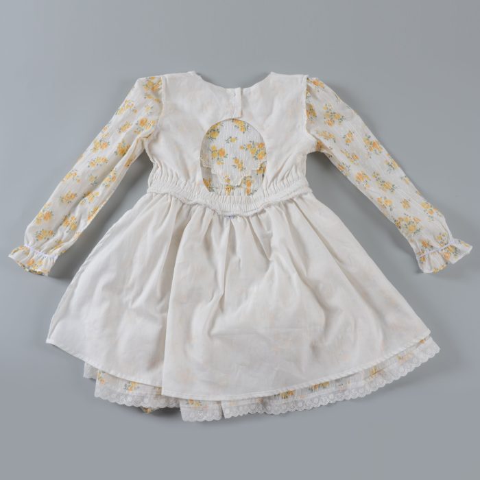 Flowers Print Girl Dress