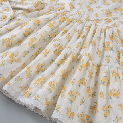 Flowers Print Girl Dress