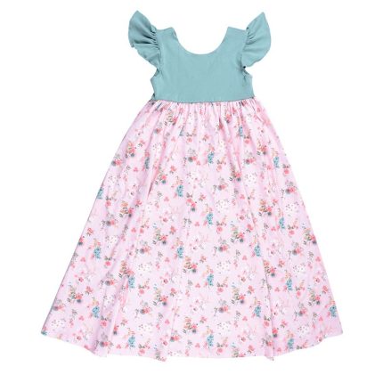 Ruffle Sleeve Girl Dress