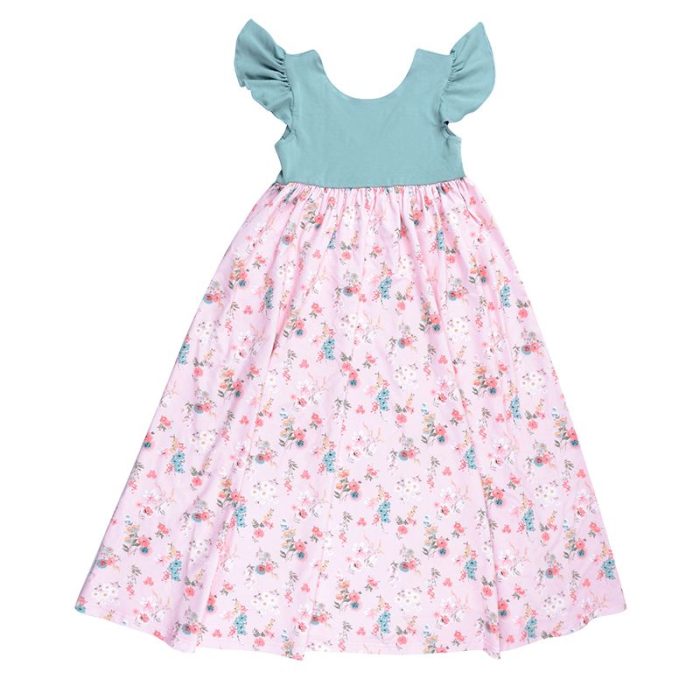 Ruffle Sleeve Girl Dress