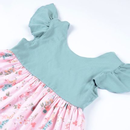 Ruffle Sleeve Girl Dress