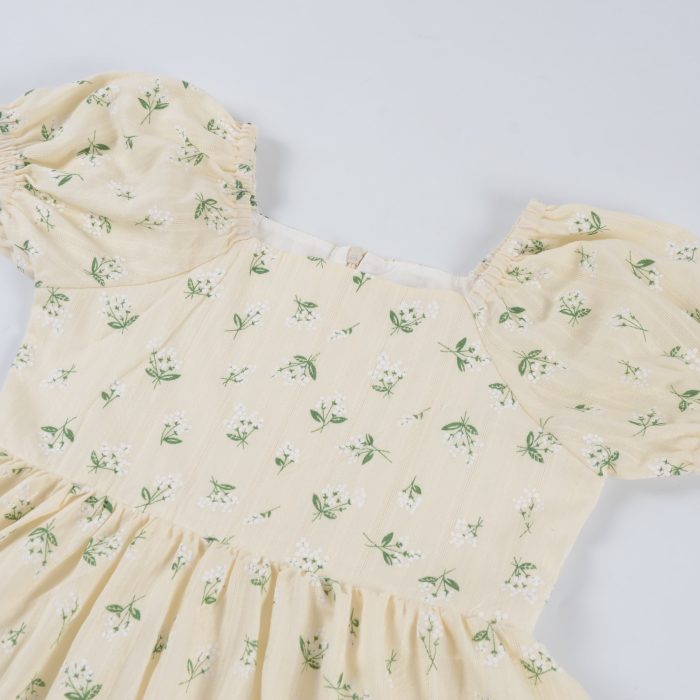 Summer Puff Sleeve Frock