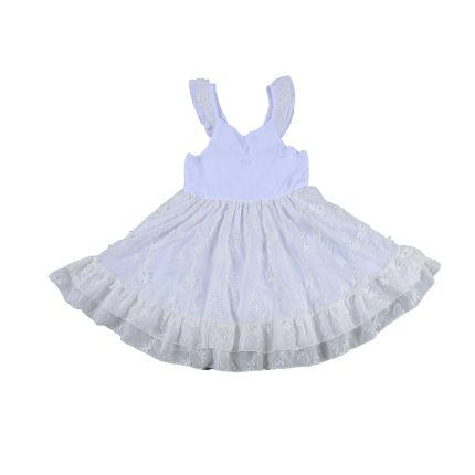 Girl Ruffle Neck Dress