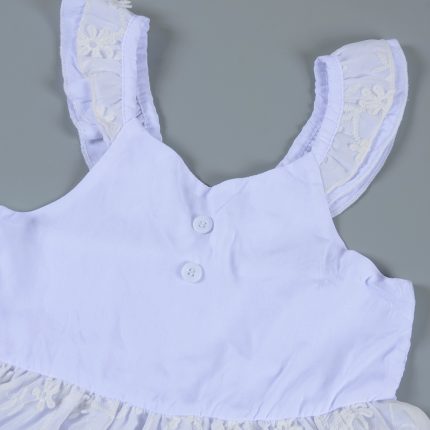 Girl Ruffle Neck Dress