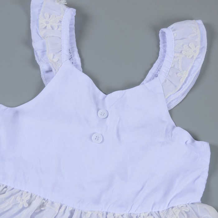 Girl Ruffle Neck Dress