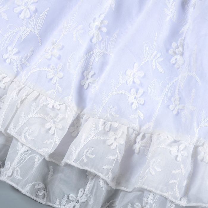 Girl Ruffle Neck Dress