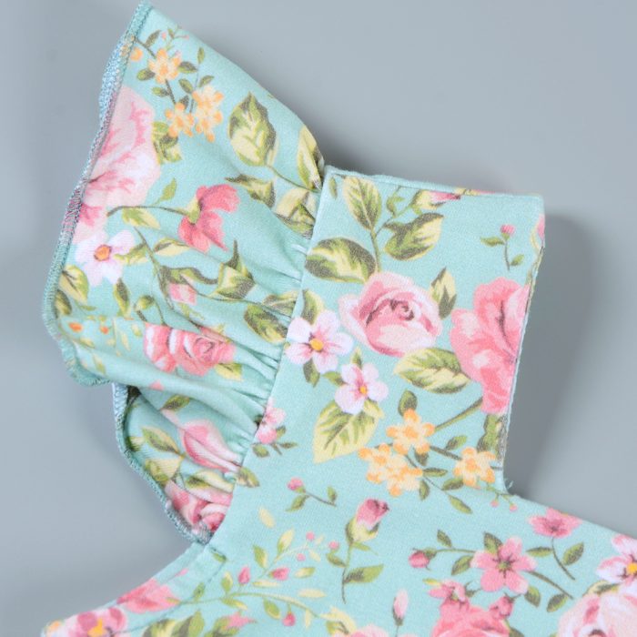 Girl Ruffle Floral Jumpsuit