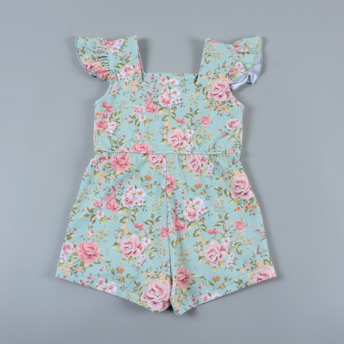 Girl Ruffle Floral Jumpsuit