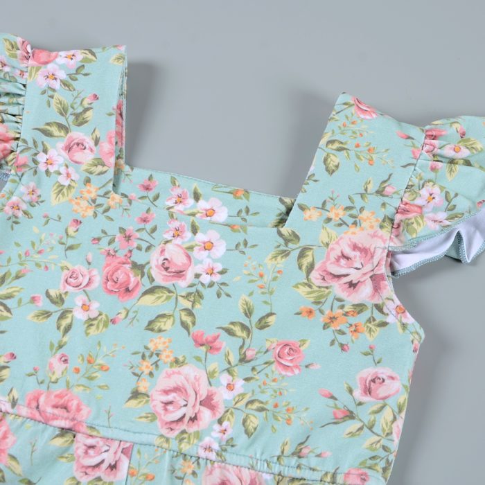 Girl Ruffle Floral Jumpsuit