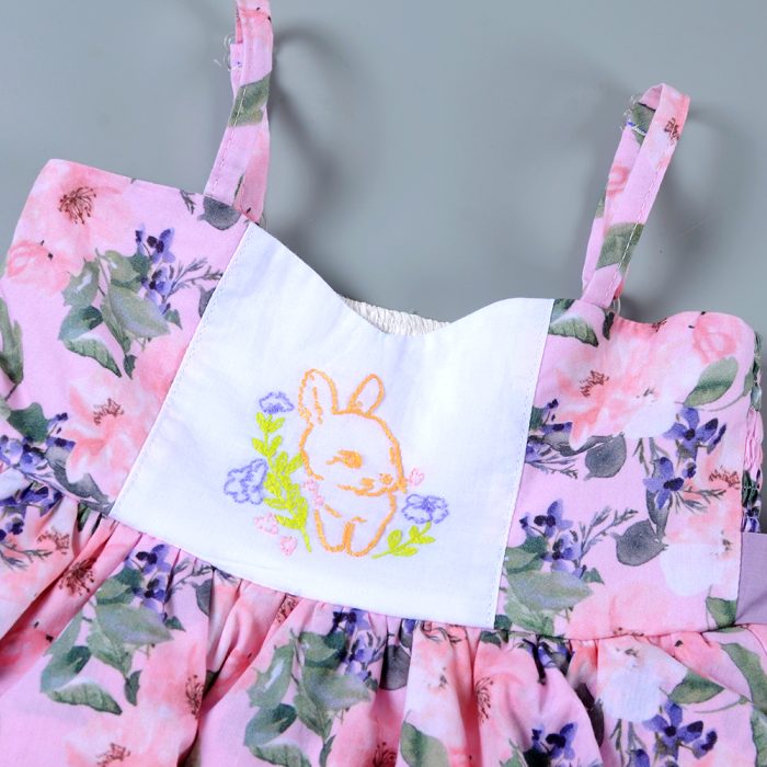 Baby Girl Halter Floral Dress Set