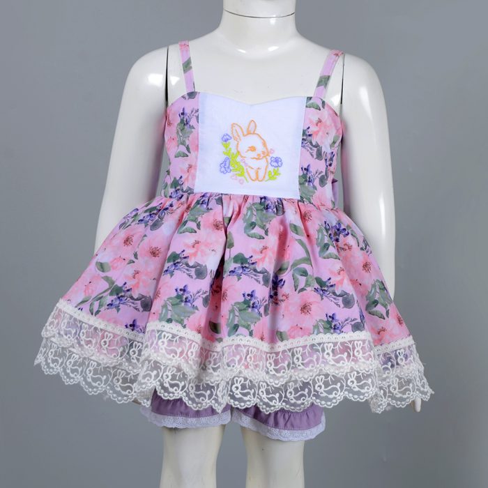 Baby Girl Halter Floral Dress Set