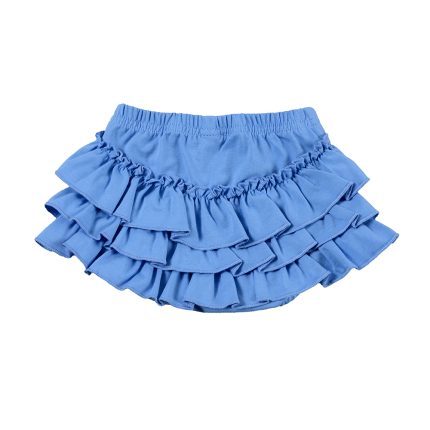 Kid Girl Summer Solid Ruffle Skirt