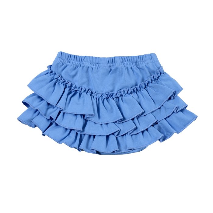 Kid Girl Summer Solid Ruffle Skirt