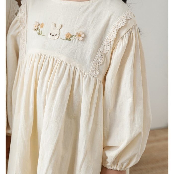 Cute Mini Long-Sleeved Summer Dresses for Girls