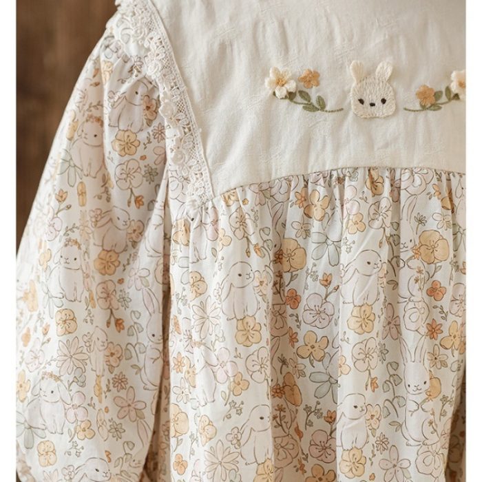 Cute Mini Long-Sleeved Summer Dresses for Girls