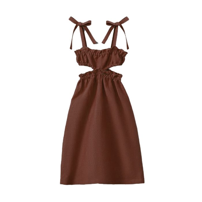 Retro Cutout Girls Dress
