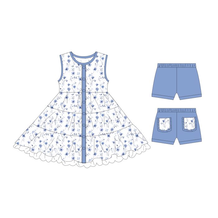 Sleep Dress Set for Kid Girl