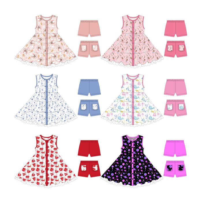 Sleep Dress Set for Kid Girl