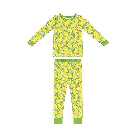 Long Sleeve Custom Print Kid Pajamas