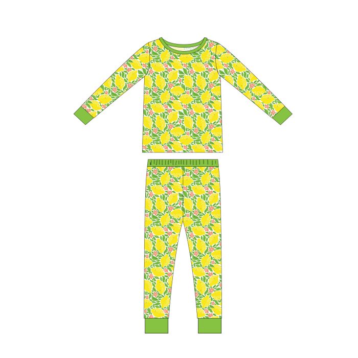Long Sleeve Custom Print Kid Pajamas