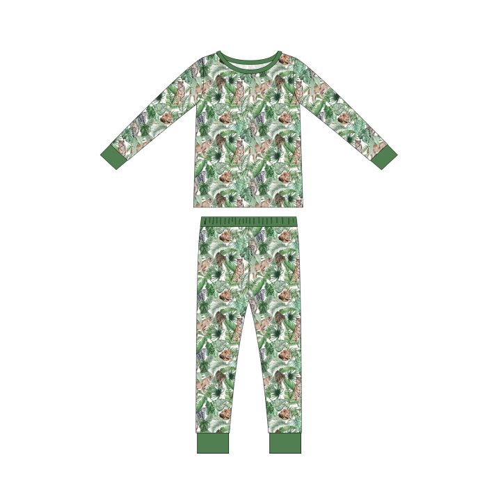 Long Sleeve Custom Print Kid Pajamas