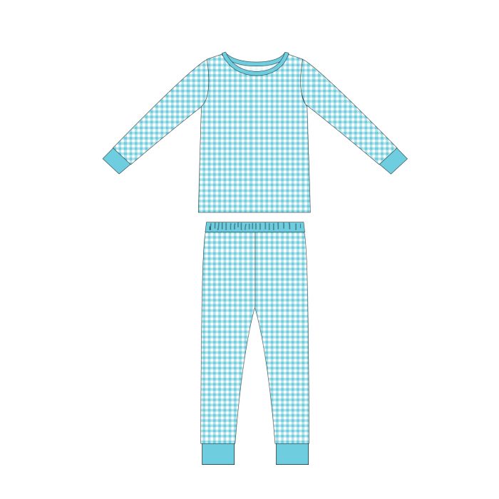 Long Sleeve Custom Print Kid Pajamas