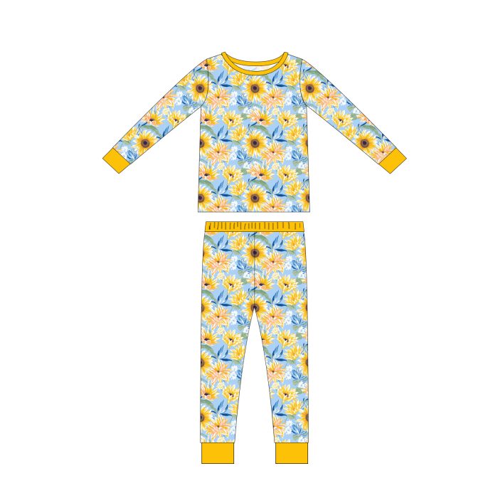 Long Sleeve Custom Print Kid Pajamas