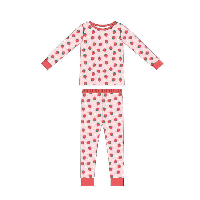 Long Sleeve Custom Print Kid Pajamas