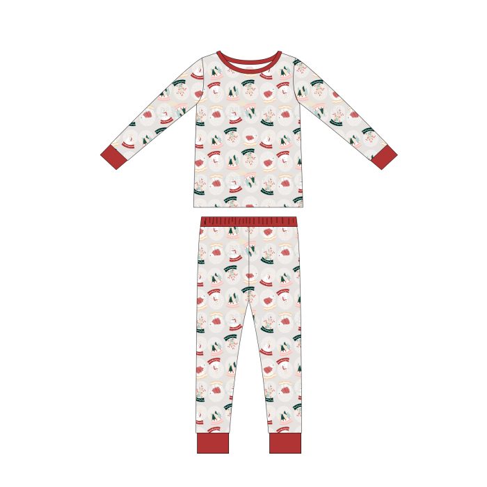 Long Sleeve Custom Print Kid Pajamas
