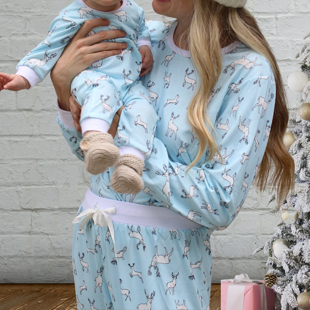 Sweet Cute Organic Cotton Family Matching Pajamas-Delpnana