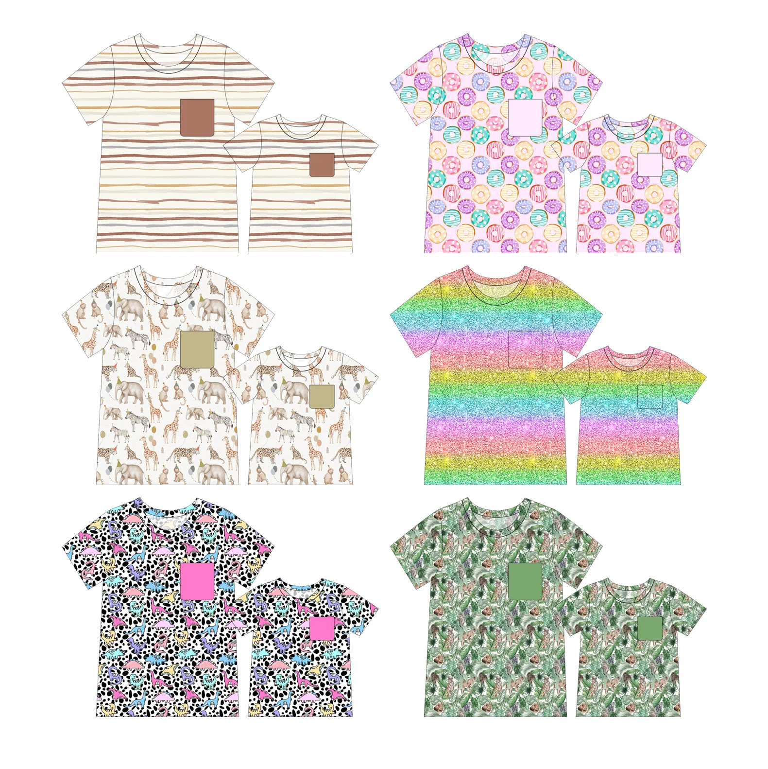 1- family matching basic shirts