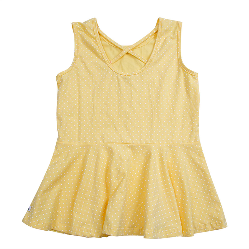 Custom Sleeveless Kid Girls Peplum Dresses