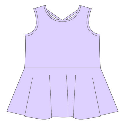 Custom Sleeveless Kid Girls Peplum Dresses