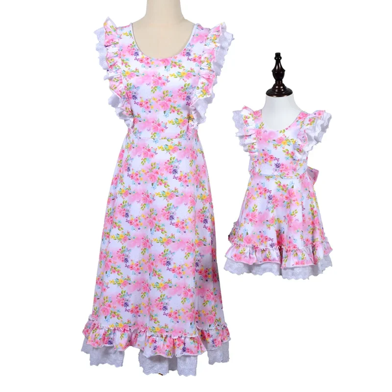 family matching floral dress