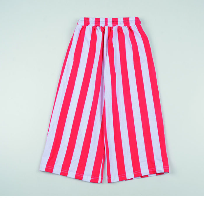 Kids Striped Cotton Drawstring Pants
