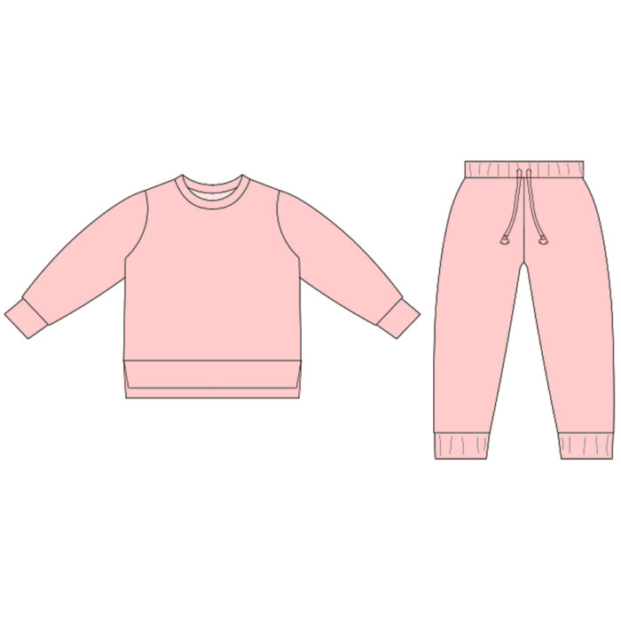 Kids Long Sleeve Sweatshirt Jogger Sets